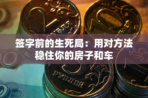 济南签字前的生死局：用对方法稳住你的房子和车