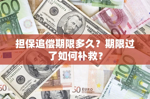 济南担保追偿期限多久？期限过了如何补救？