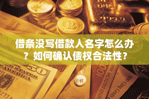 济南借条没写借款人名字怎么办？如何确认债权合法性？